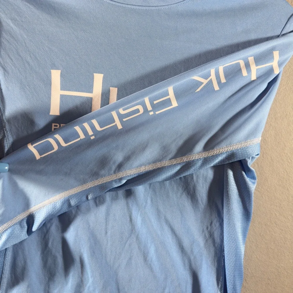390 | Huk Performance Fishing Kids‎ Small Long Sleeve Shirt Blue H6120018